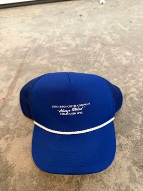 Dutch Bros Royal Blue Rope-Trim Trucker Hat